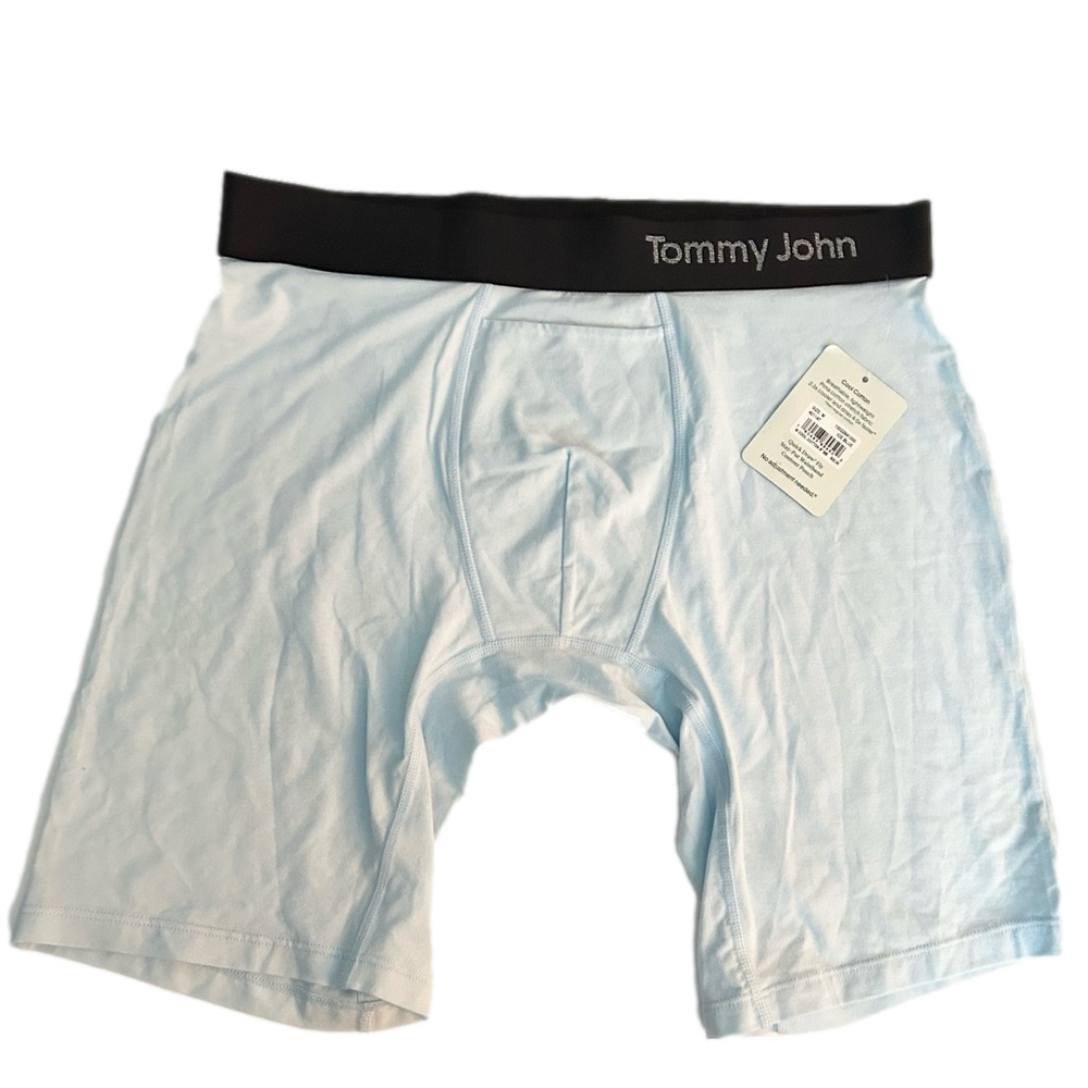 Tommy John Second Skin Boxer Briefs Medium Ice Blue
